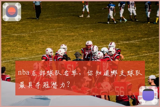 nba东部球队名单，你知道哪支球队最具夺冠潜力？
