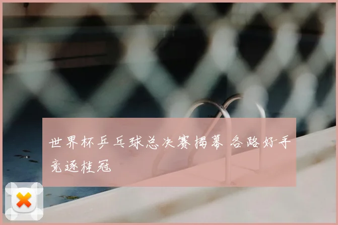 世界杯乒乓球总决赛揭幕 各路好手竞逐桂冠